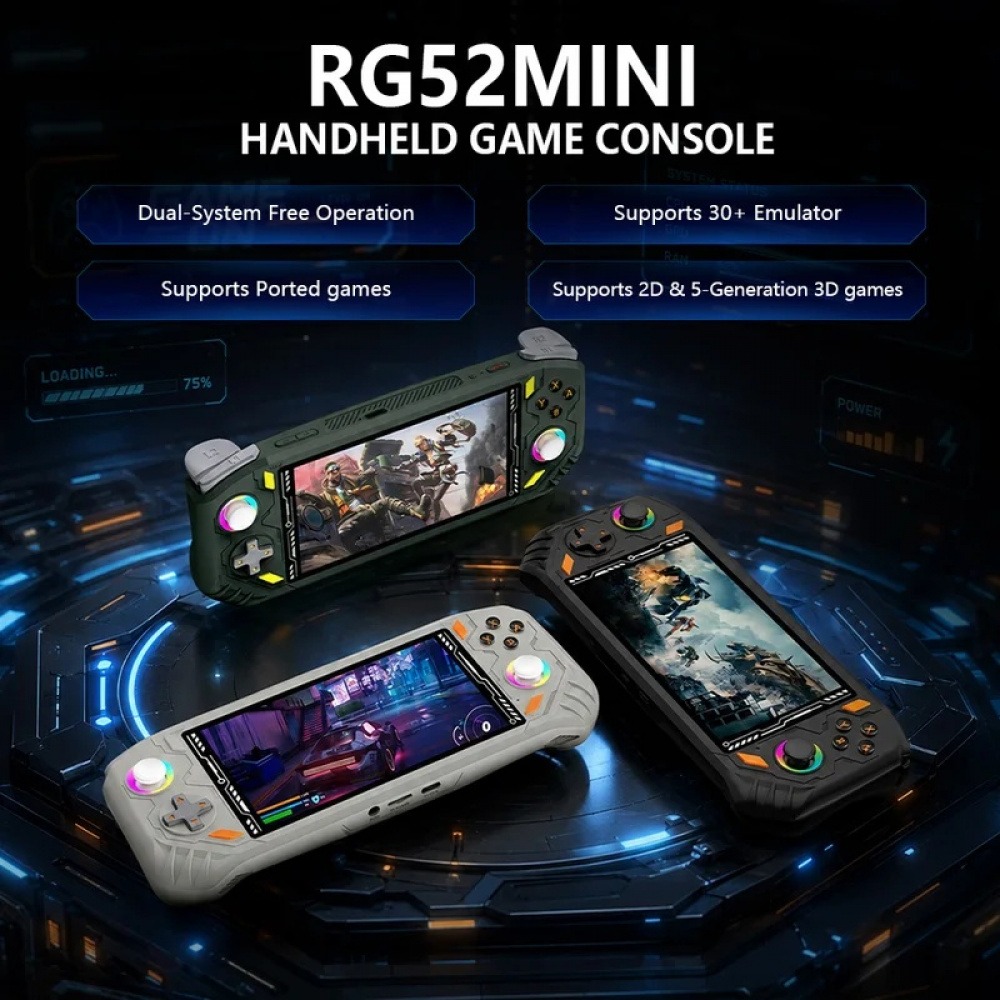 Gaming Console Under 500 - RG52 MINI Handheld Game Console 5.5