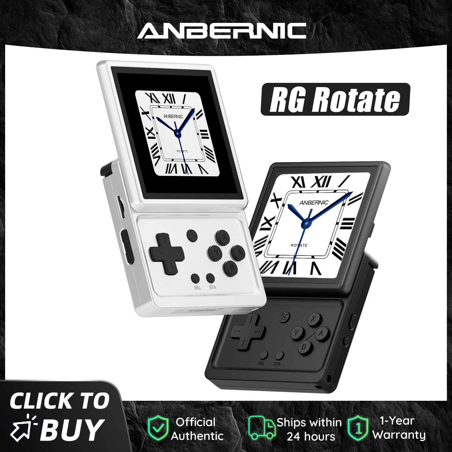 Gaming Console Minecraft - Anbernic RG Rotate Retro Handheld Game