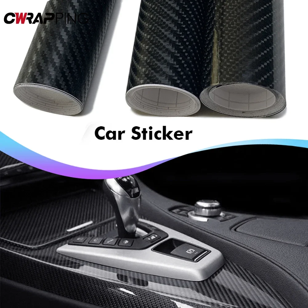 Console Skin Wrap - Koolstofvezel Auto Vinyl Wrap Films 2D