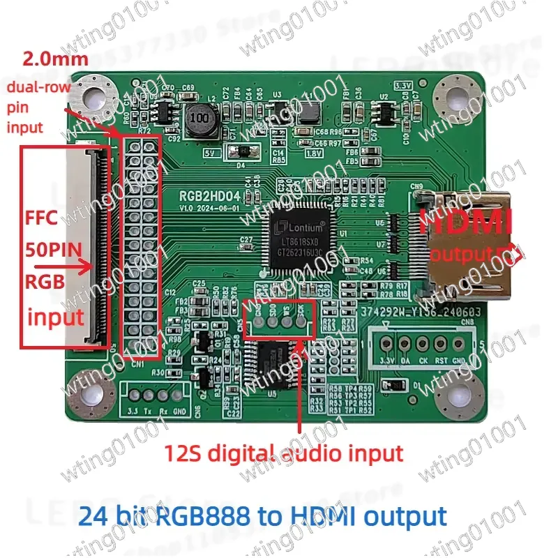 Gaming Console Definition - voor 50-pins RGB naar HDMI-adapterkabel High