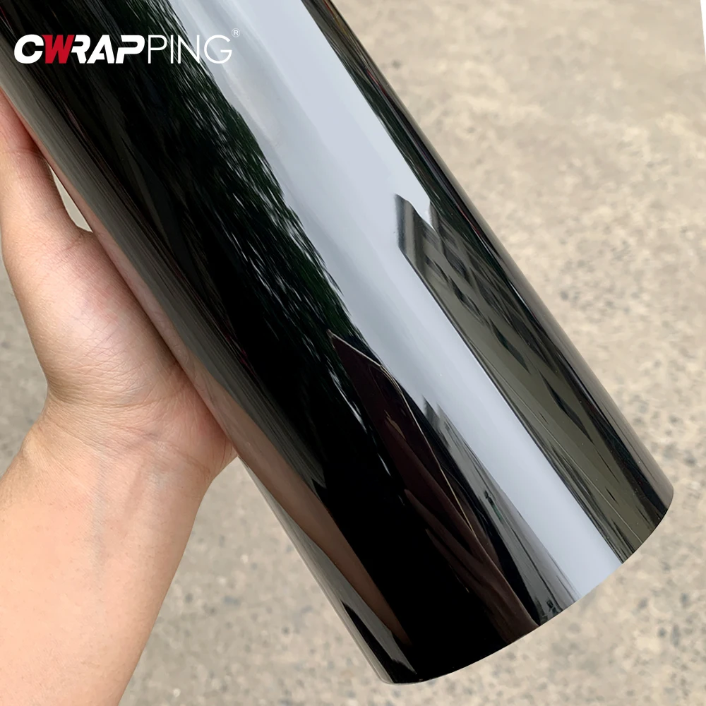 Console Skin Wrap - Ultra Gloss PET Piano Zwart Vinyl
