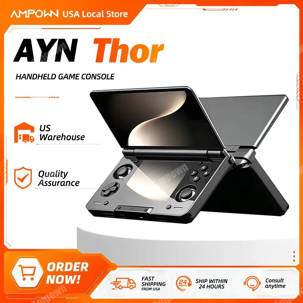 Gaming Console Handheld Android - AYN Thor Dual OLED Clamshell Handheld