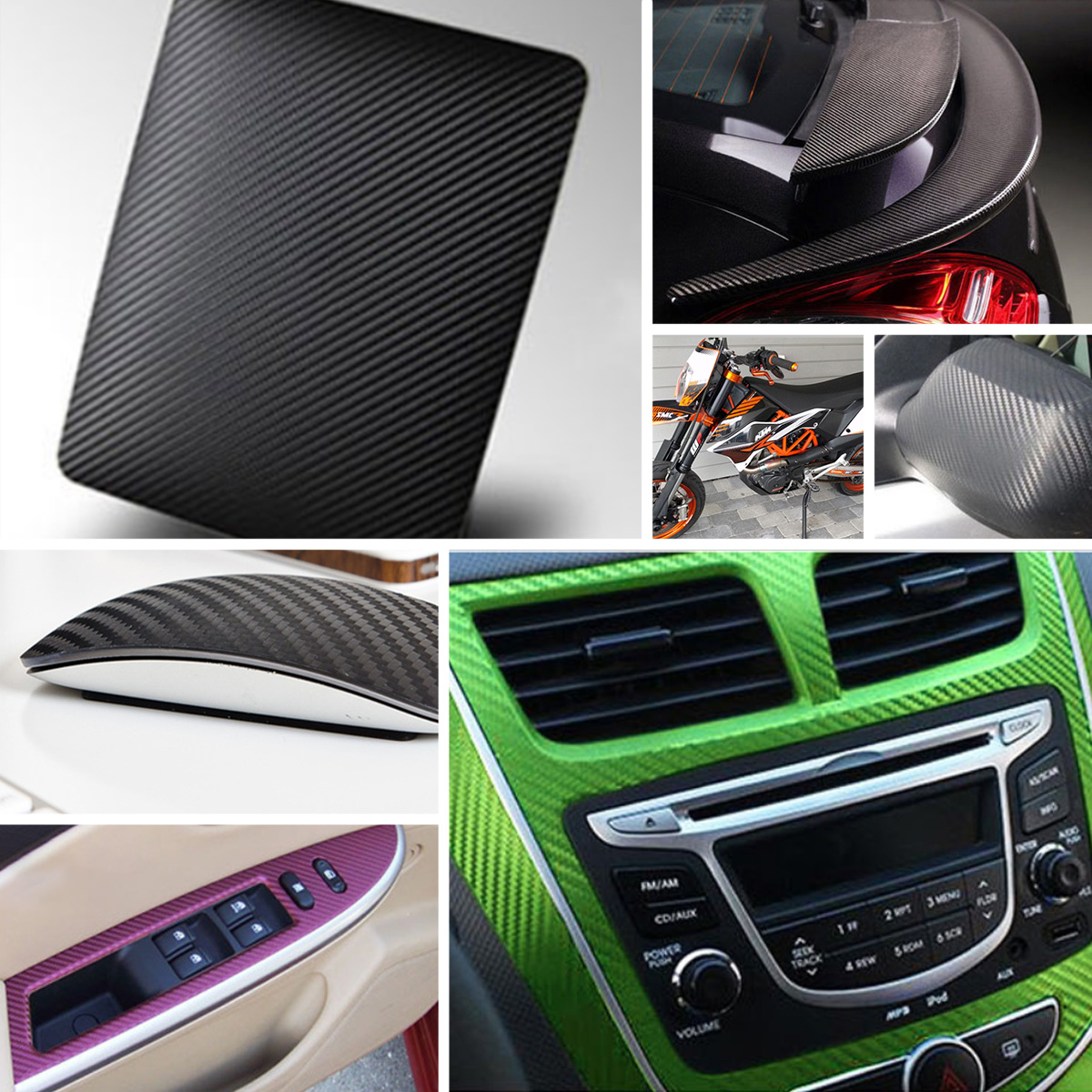 Koolstofvezel Vinylfolie Film  - Console Skin Wrap recensie en prijs