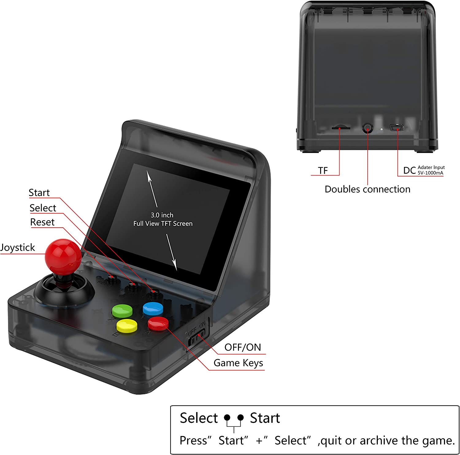 ARCADE MINI Beste populaire 32 - Gaming Console Under 500 recensie en prijs