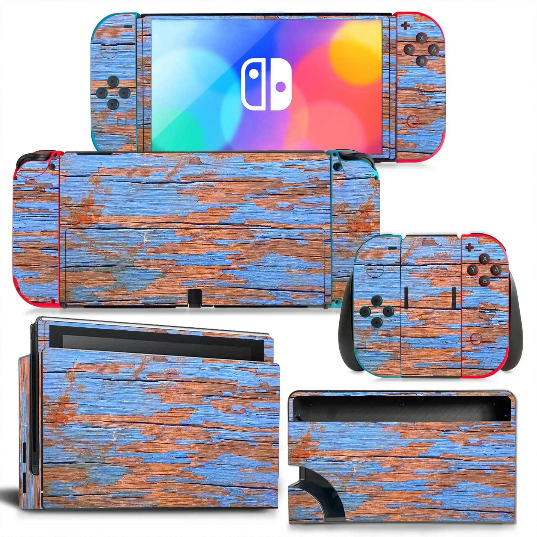 Voor Nintendo Switch OLED Hout - Console Skin Wrap recensie en prijs