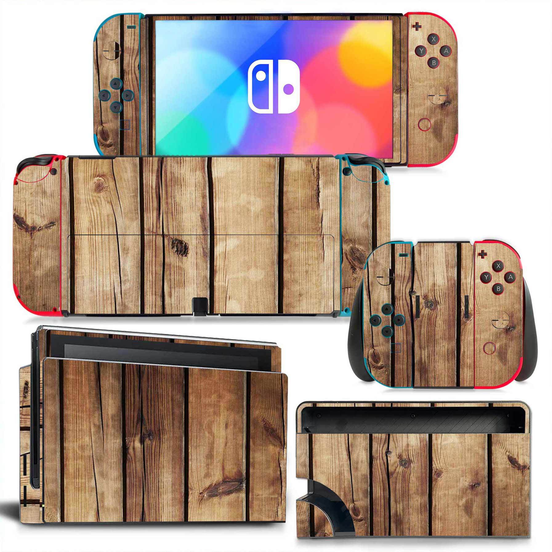 Voor Nintendo Switch OLED Hout - Console Skin Wrap recensie en prijs