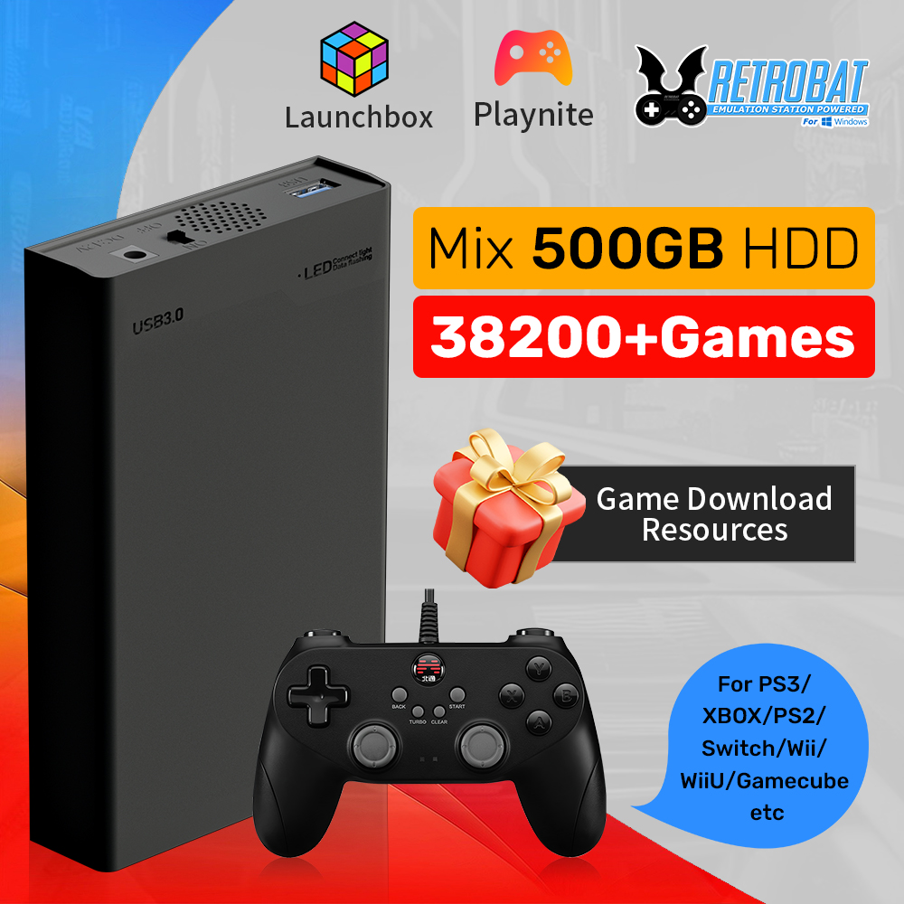 500GB Gaming HDD Retrobat & La - Gaming Console Gs5 recensie en prijs