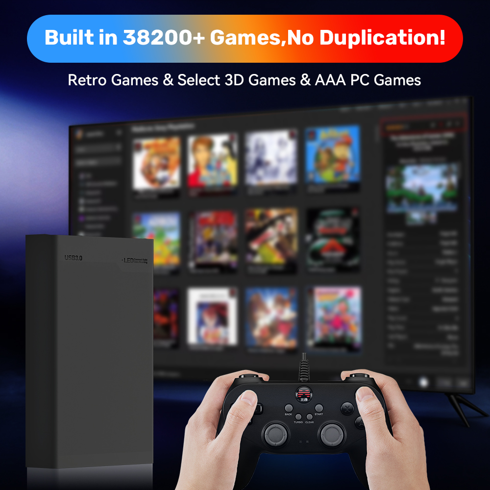 500GB Gaming HDD Retrobat & La - Gaming Console Gs5 recensie en prijs