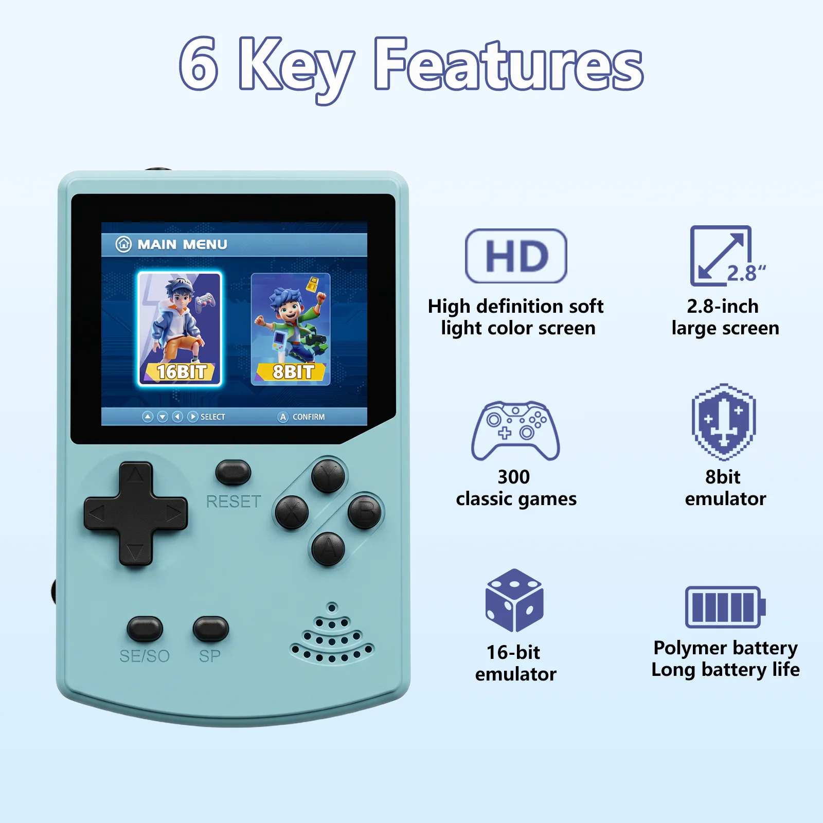 GAMINJA Handheld Game Console  - Gaming Console Minecraft recensie en prijs
