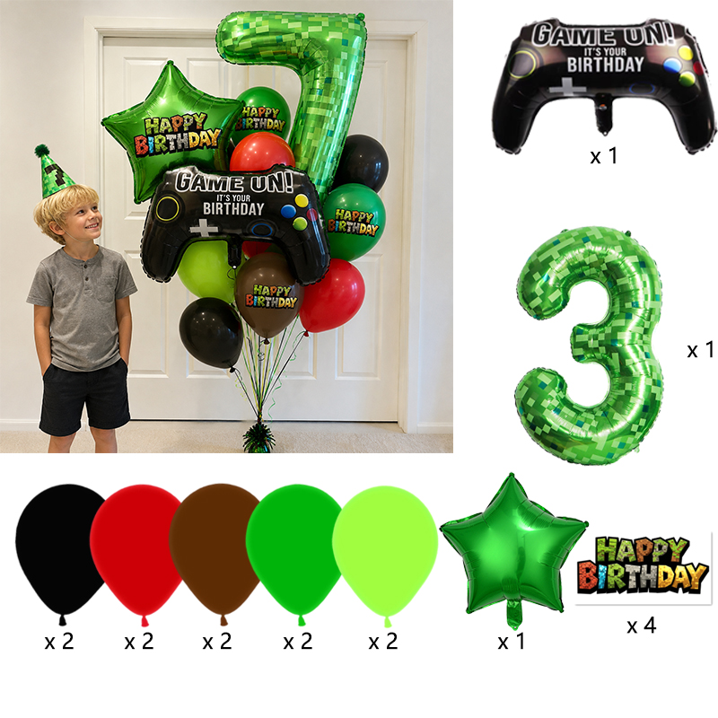 Pixel Miner Nummer Folieballon - Gaming Console Minecraft recensie en prijs